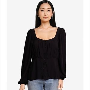 Old Navy Square Neck Button Down Top